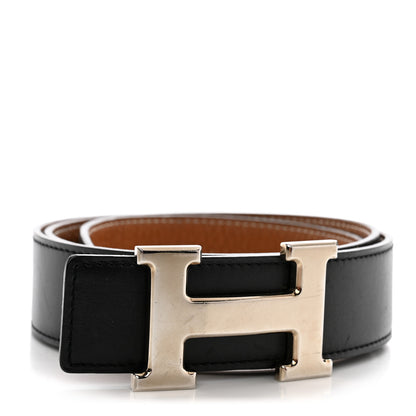 Hermes Box Togo 32mm H Belt 85 34 Black Gold 1 of 8