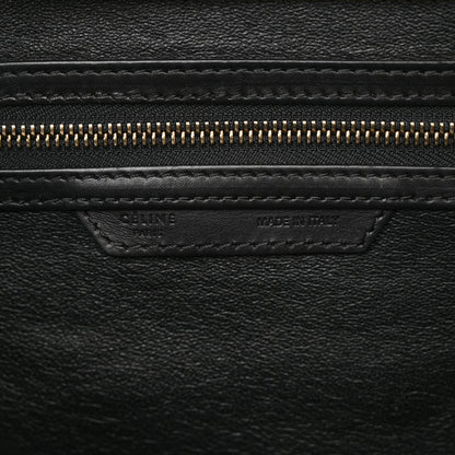 Celine Elephant Calfskin Mini Bi-Color Luggage Black White 6 of 11