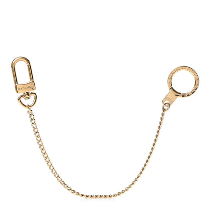 Louis Vuitton Metal Pochette Extender Key Ring Chain Gold 1 of 6