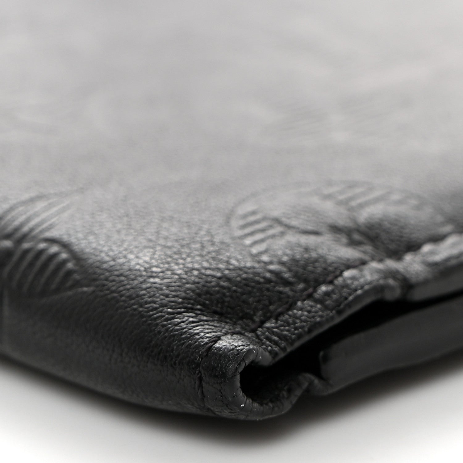 Louis Vuitton Calfskin Monogram Shadow Multiple Wallet Black 7 of 8