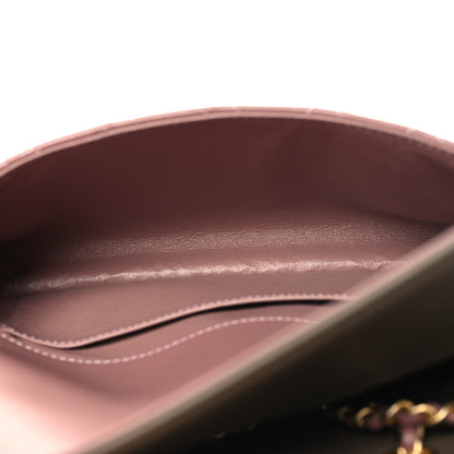 Chanel Lambskin Quilted Small CC Chic Flap Purple Brown 5 of 12