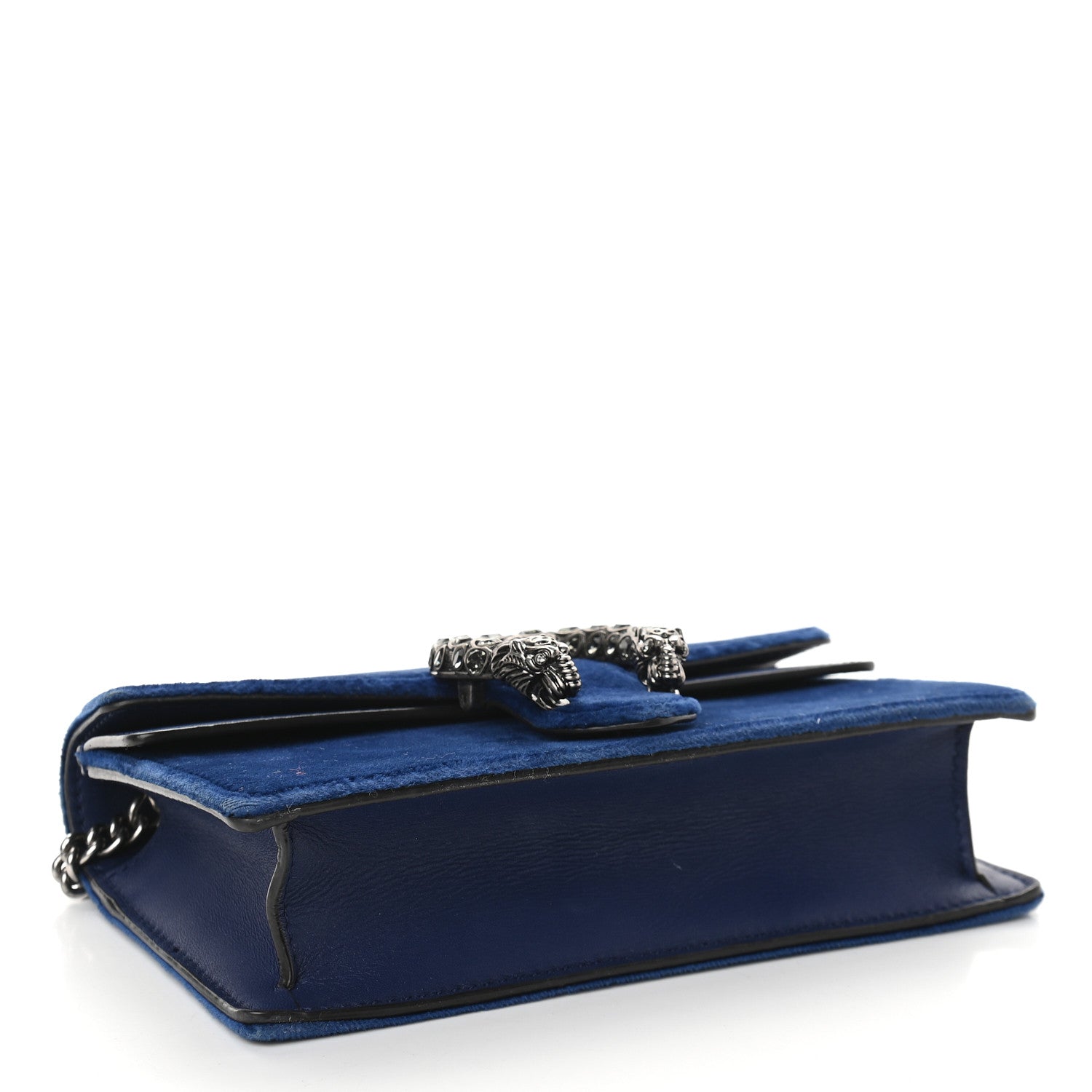 Gucci Velvet Super Mini Dionysus Shoulder Bag Cobalt 4 of 8