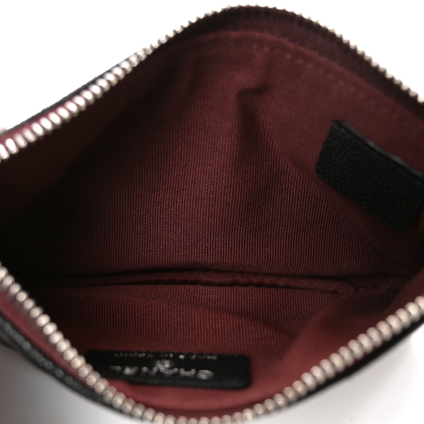 Caviar Quilted Small Cosmetic Case Black
