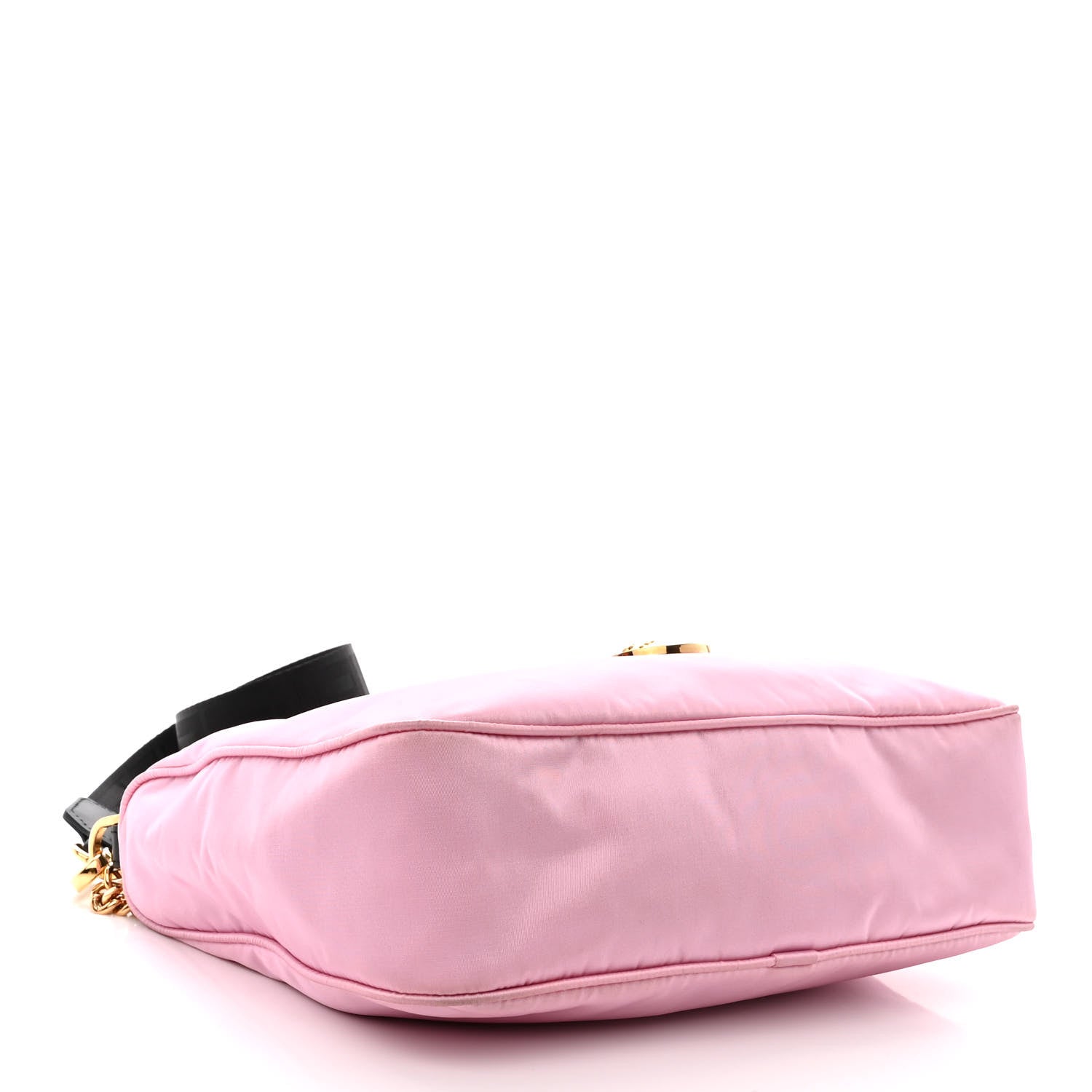 Versace Nylon Tribute Chain Crossbody Shoulder Bag Light Pink 4 of 10