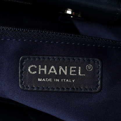 Chanel Lambskin Quilted Chanel 7 Large Tote Navy 6 of 10