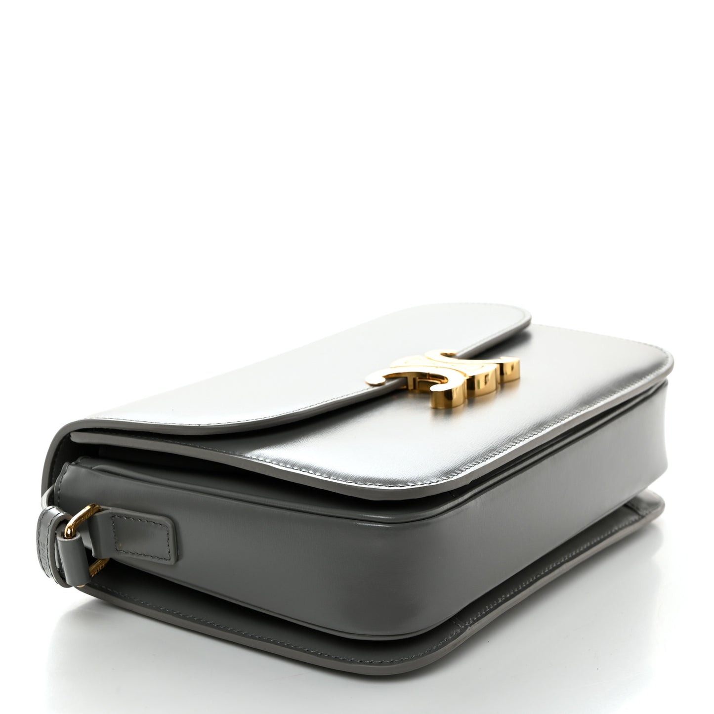 Shiny Calfskin Medium Triomphe Pebble