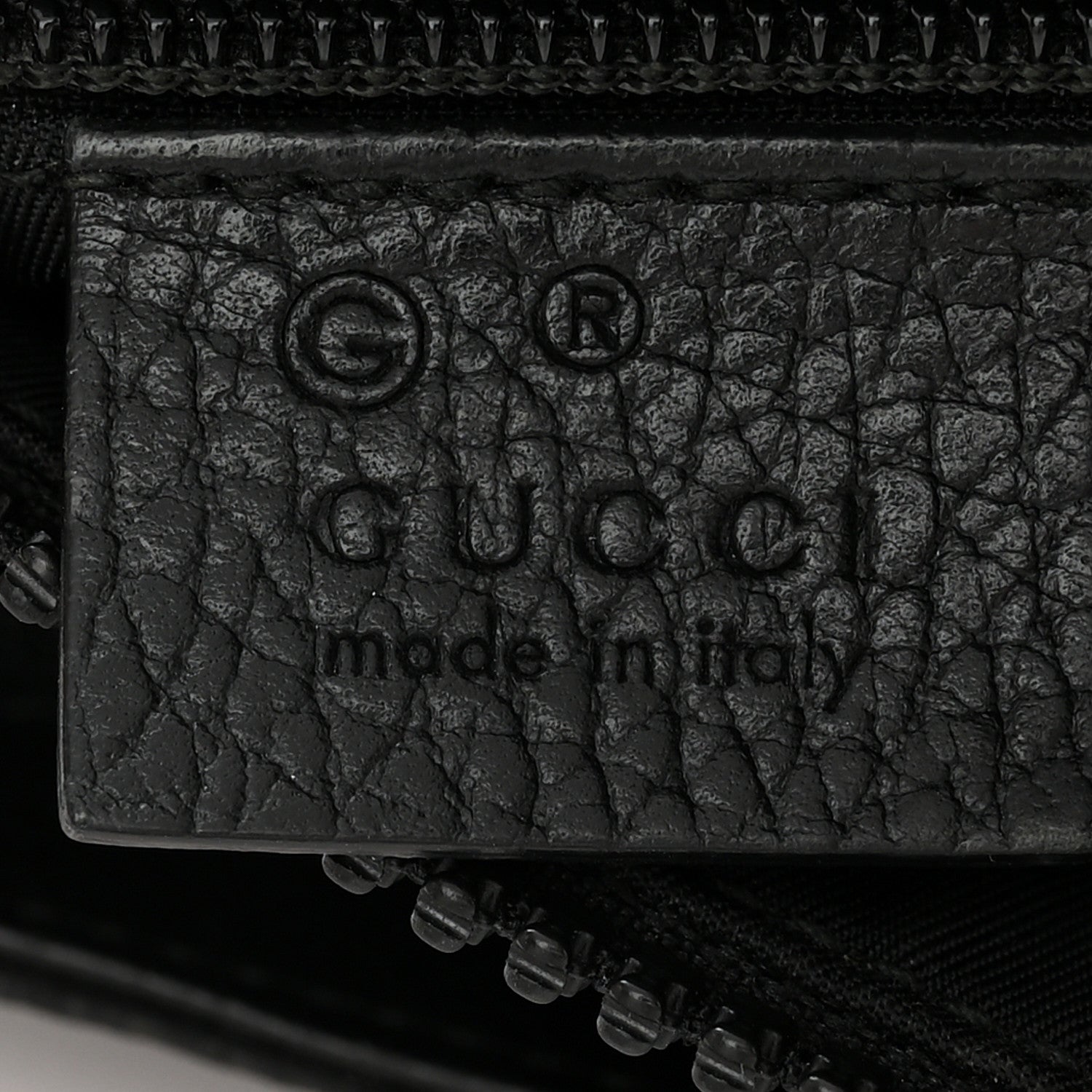 Gucci Nylon Monogram Dollar Calfskin Small Flat Messenger Bag Black 6 of 11