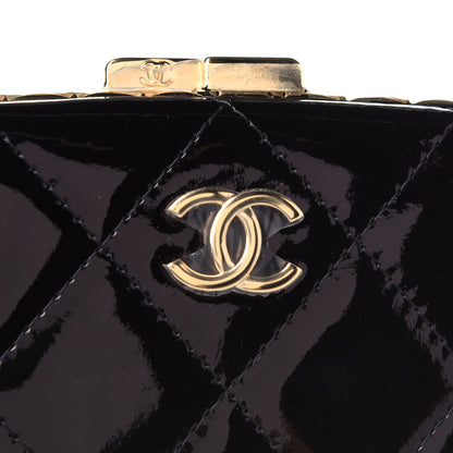 Chanel Glazed Goatskin Quilted Small Box With Chain Black 4 of 4
