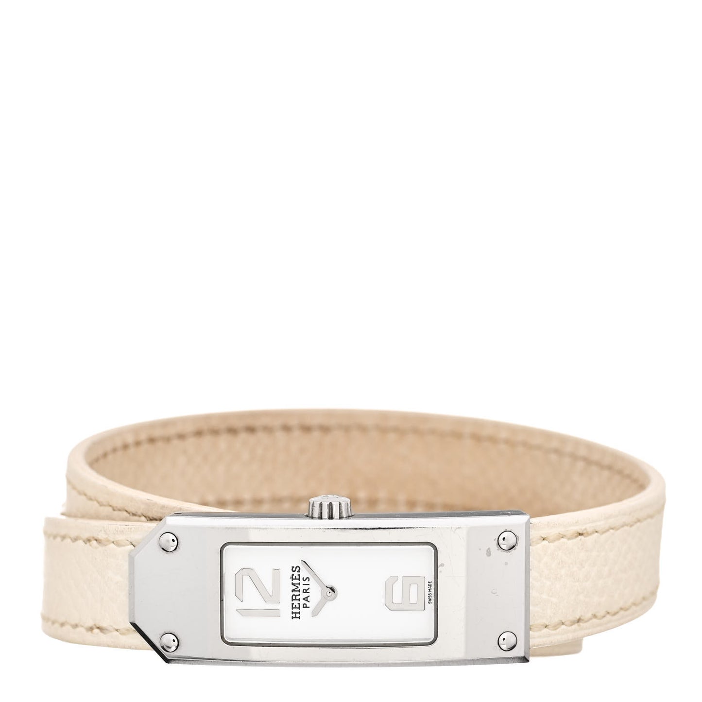 Stainless Steel Epsom 15mm Kelly II Quartz Watch Blanc