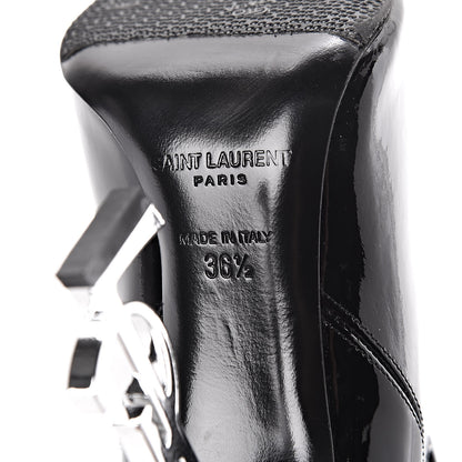 Saint Laurent Patent Opyum Booties 36.5 Black 8 of 8