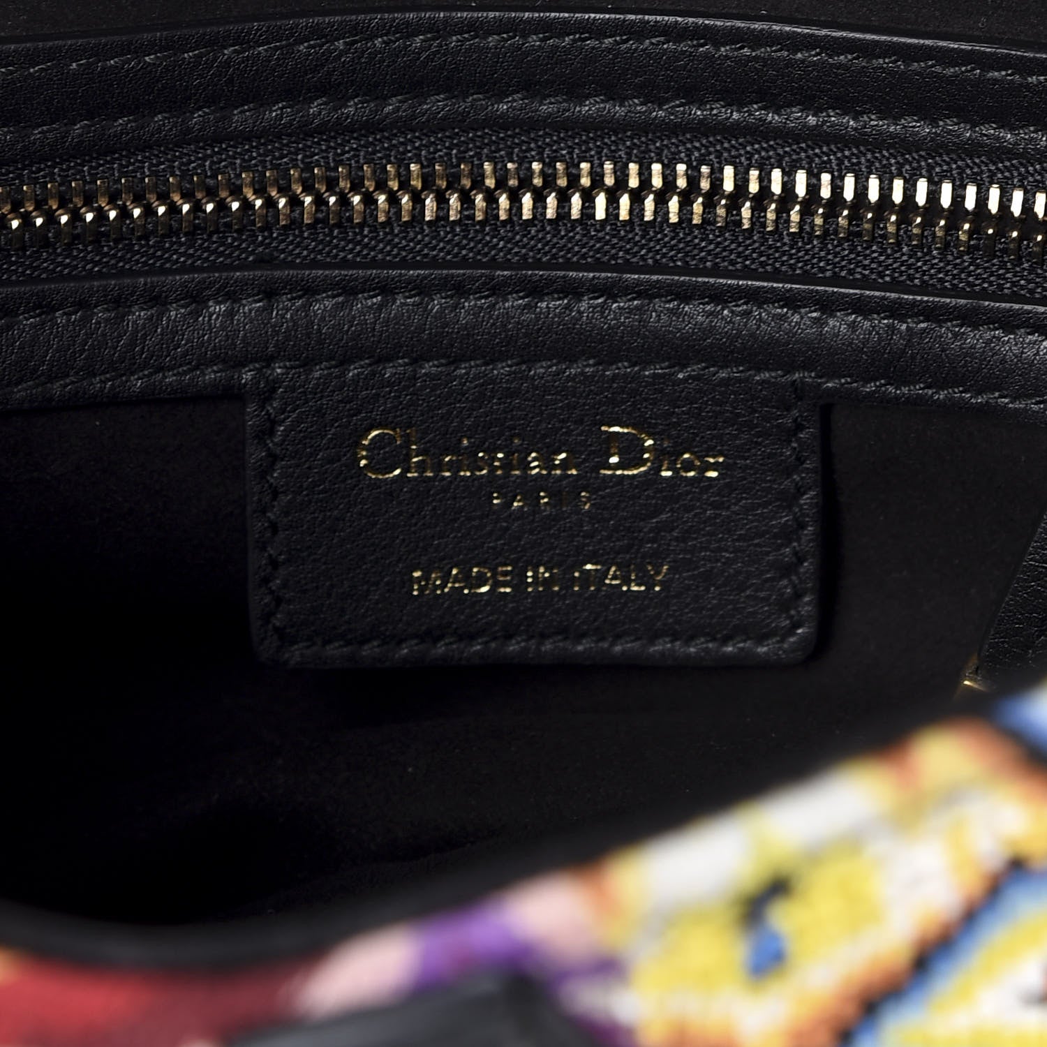 Christian Dior Embroidered Fringe Beaded Medium Saddle Bag Green Multicolor 5 of 7