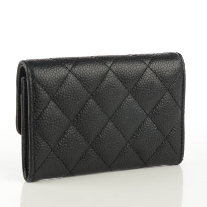 Chanel Caviar Quilted Flap Card Holder Black 3 of 8
