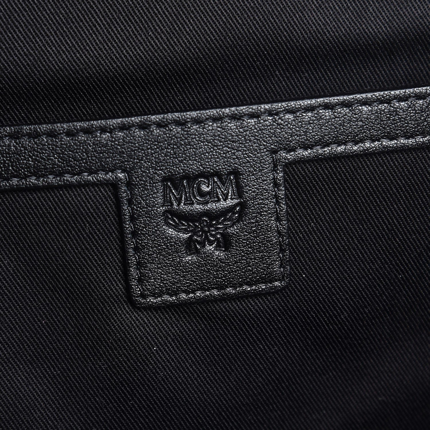 MCM Calfskin Ottomar Monogram Duke Backpack Black 6 of 8