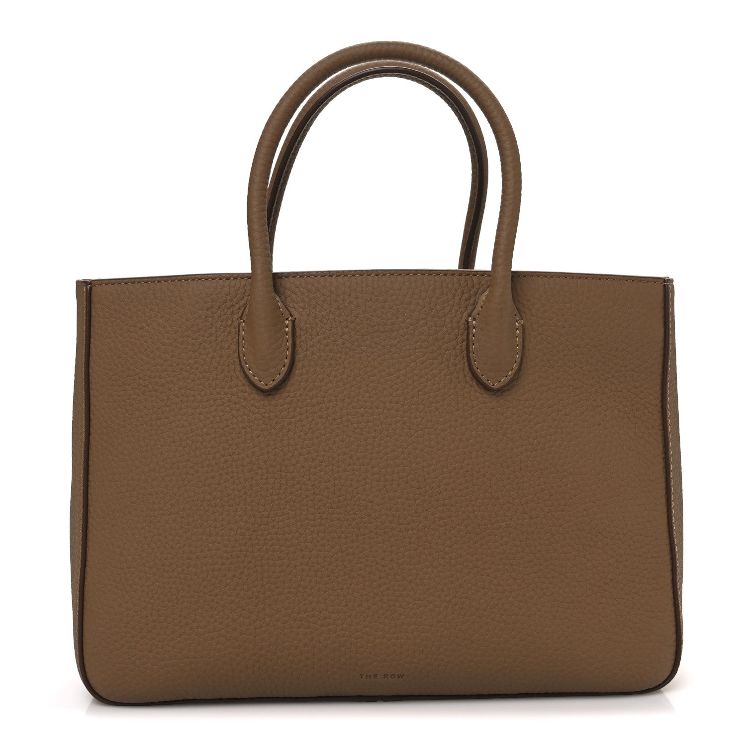 The Row Grained Calfskin Small Day Luxe Tote Sandpit 1 of 10
