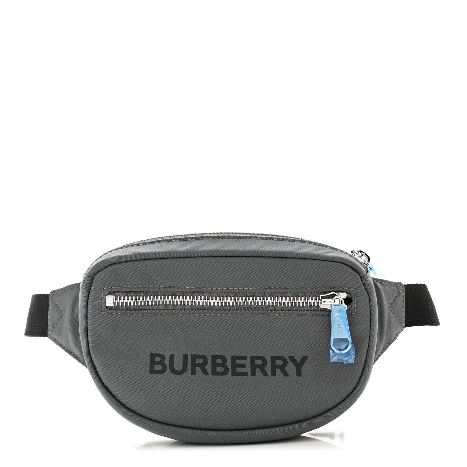 Burberry Econyl Logo Print Small Cannon Bum Bag Charcoal Grey 1 of 9