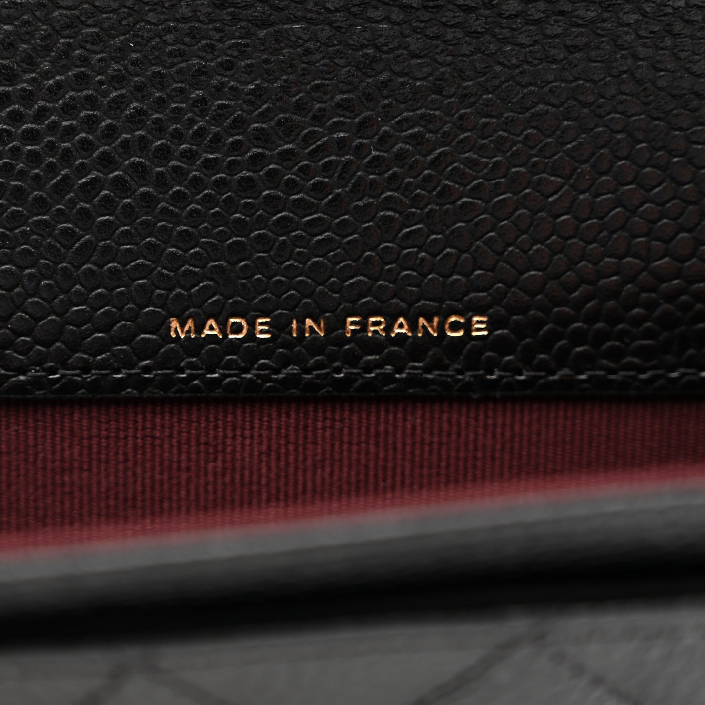 Caviar Quilted Flap Card Holder Wallet Black
