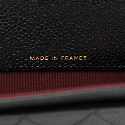 Chanel Caviar Quilted Flap Card Holder Wallet Black 7 of 9