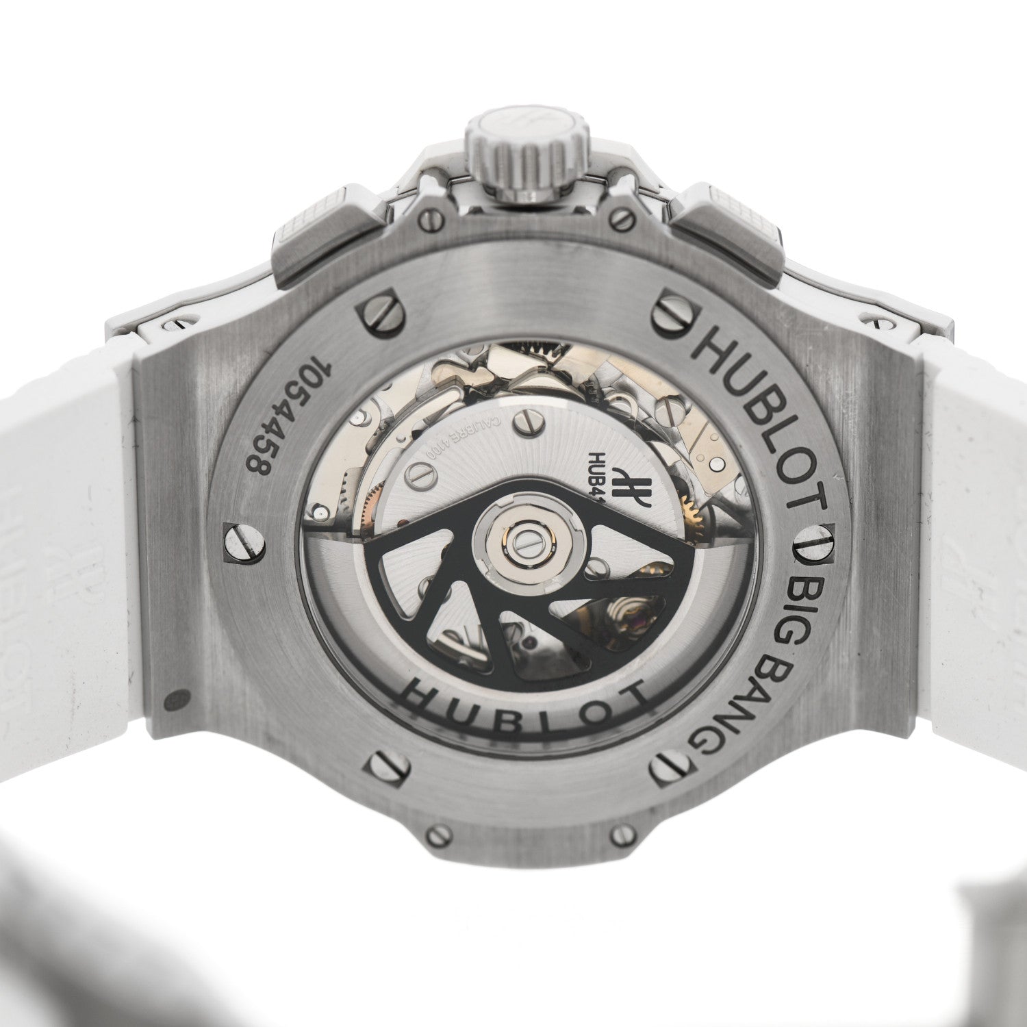 Hublot Stainless Steel Ceramic Rubber 44mm Big Bang Automatic Watch White 301.SE.230.RW 4 of 4