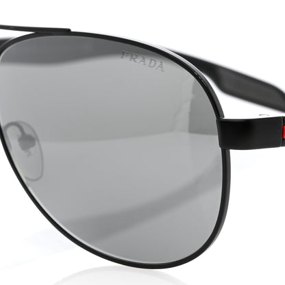 Prada Aviator Sunglasses SPS 53P Black 7 of 8