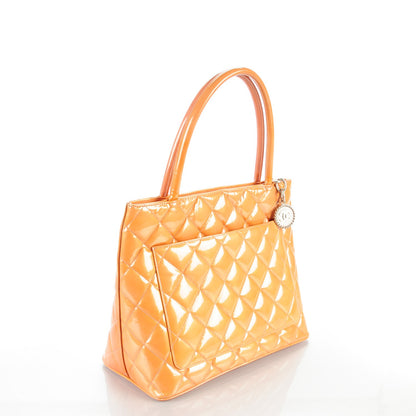 Chanel Patent Quilted Medallion Tote 3 of 9