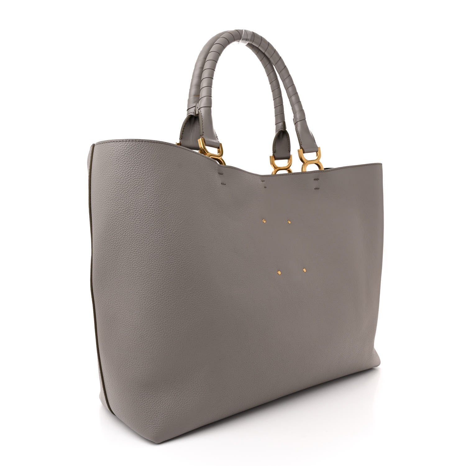 Chloe Calfskin Large Marcie Tote Cashmere Grey 3 of 13