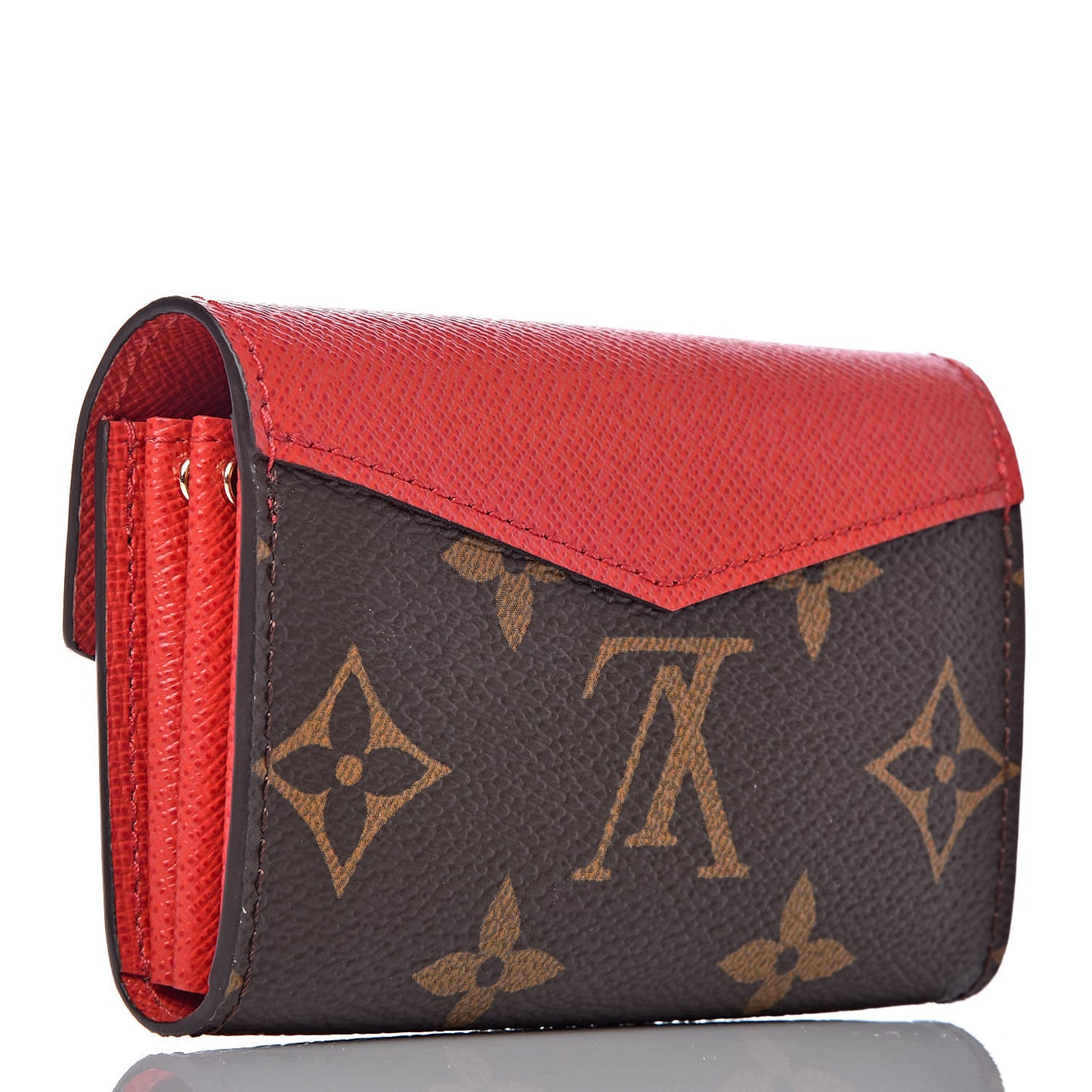 Monogram Sarah Multicartes Coquelicot