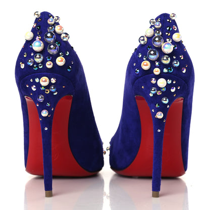 Christian Louboutin Veau Velours Candidate 100 Pumps 37 Purple Pop 5 of 9