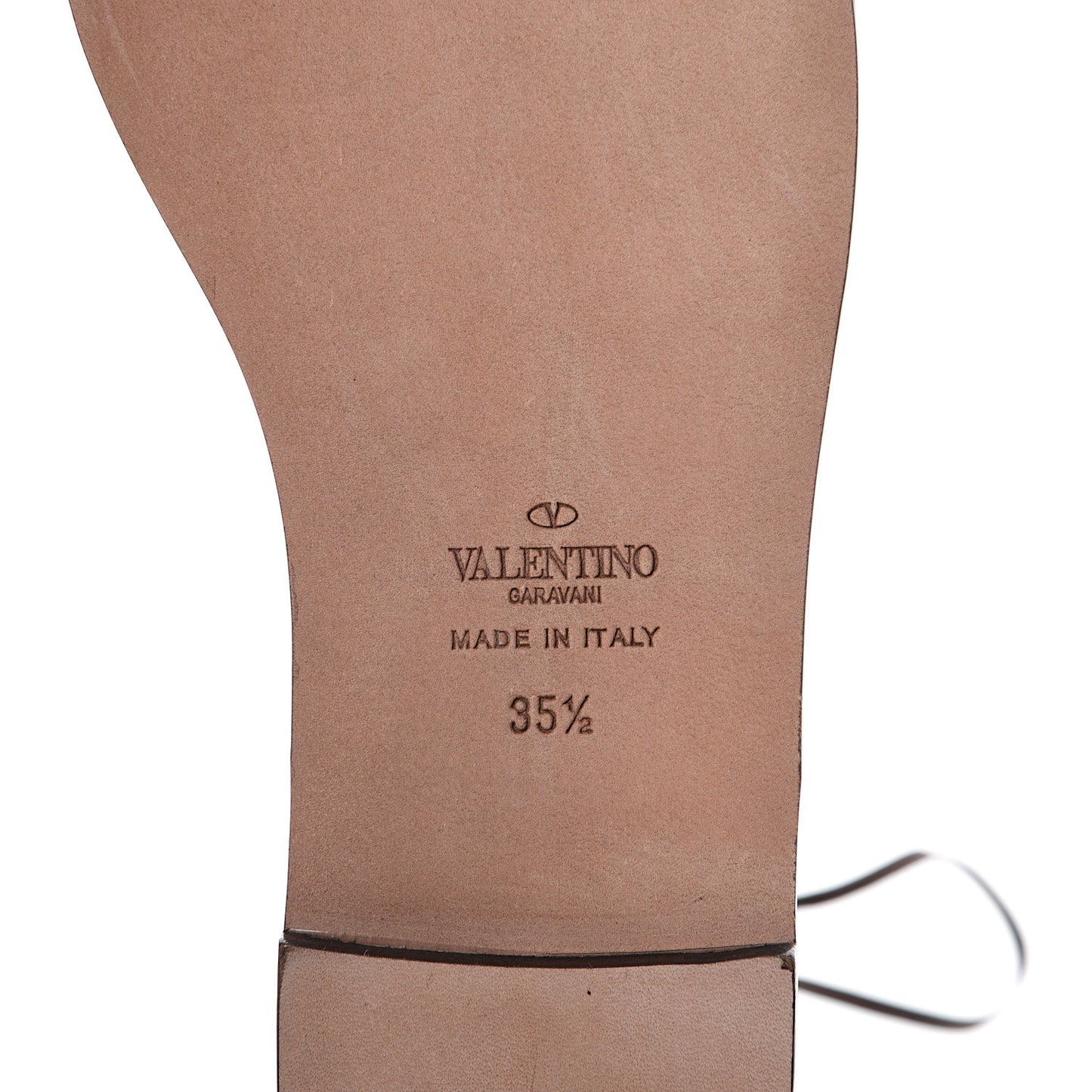 Calfskin Rockstud Rolling Gladiator Sandals 35.5 Cacao