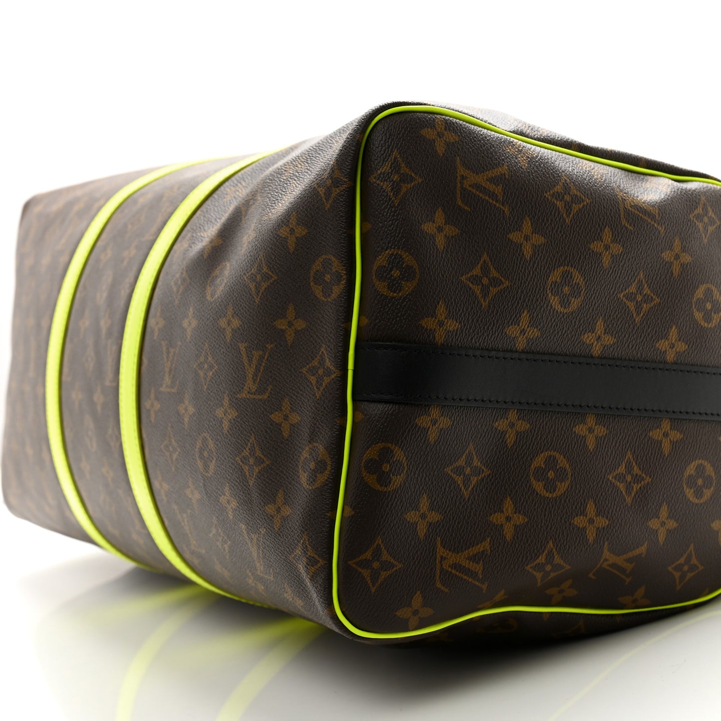 Monogram Macassar Keepall Bandouliere 50 Florescent Yellow