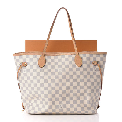 Louis Vuitton Damier Azur Neo Neverfull MM Rose Ballerine 14 of 14