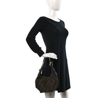 Fendi Zucca Small Chef Chain Hobo Tobacco 2 of 8