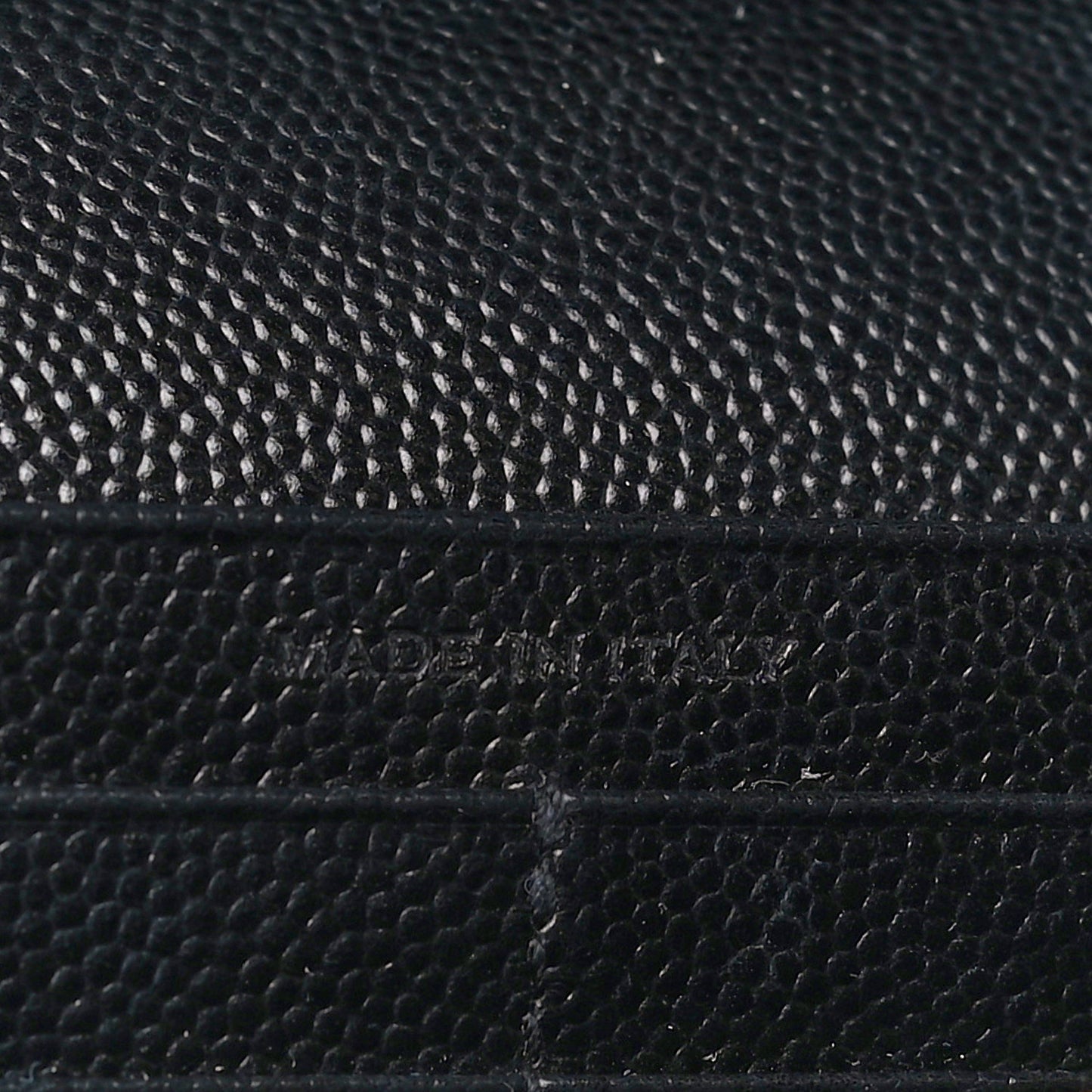Grain De Poudre Matelasse Chevron Monogram Chain Wallet Black