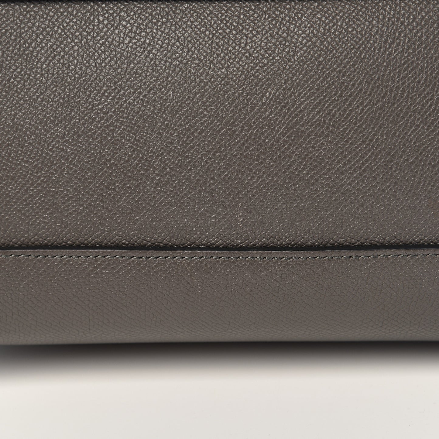 Grained Calfskin Micro Belt Bag Grey