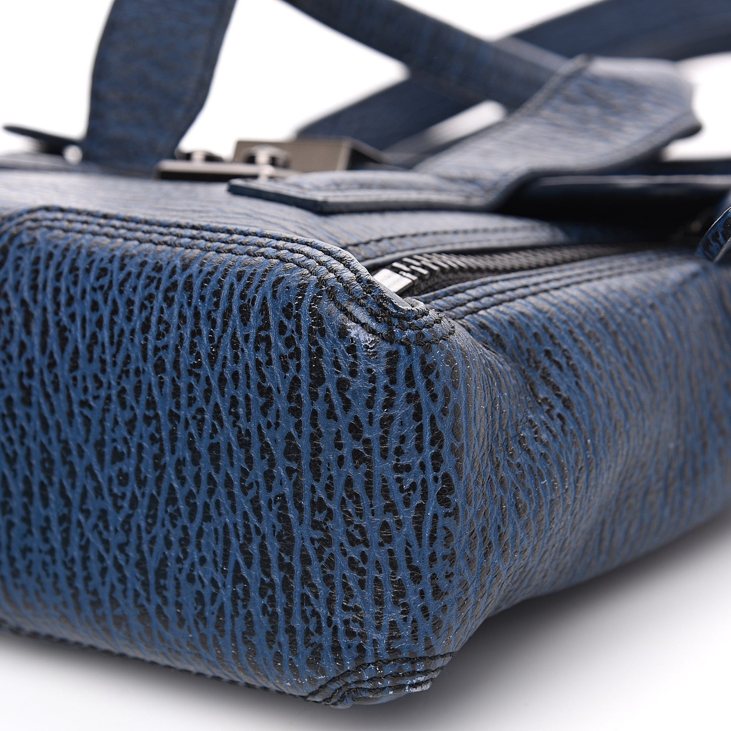 3.1 Phillip Lim 3.1 Textured Calfskin Mini Pashli Satchel Lapis Black 8 of 9