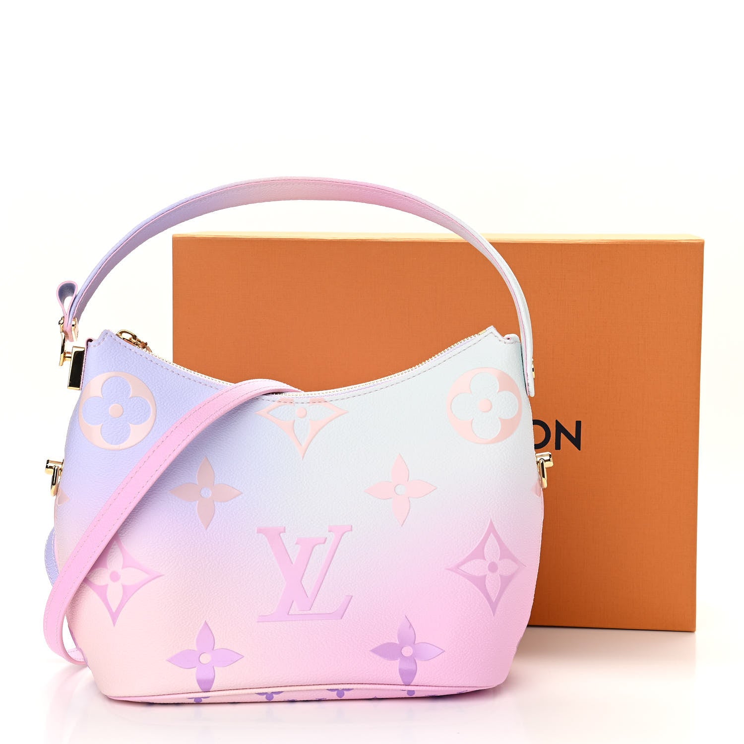 Louis Vuitton Monogram Giant Spring In The City Marshmallow Hobo PM Sunrise Pastel 10 of 10