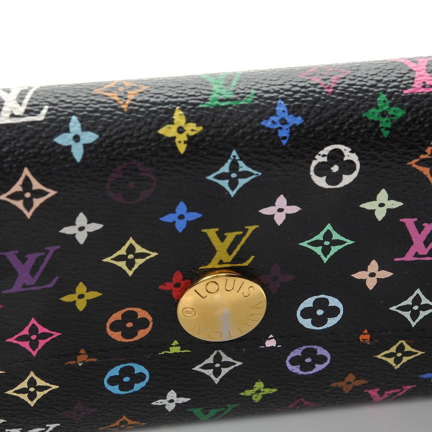 Louis Vuitton Monogram Multicolor Sarah Wallet Black Grenade 8 of 9