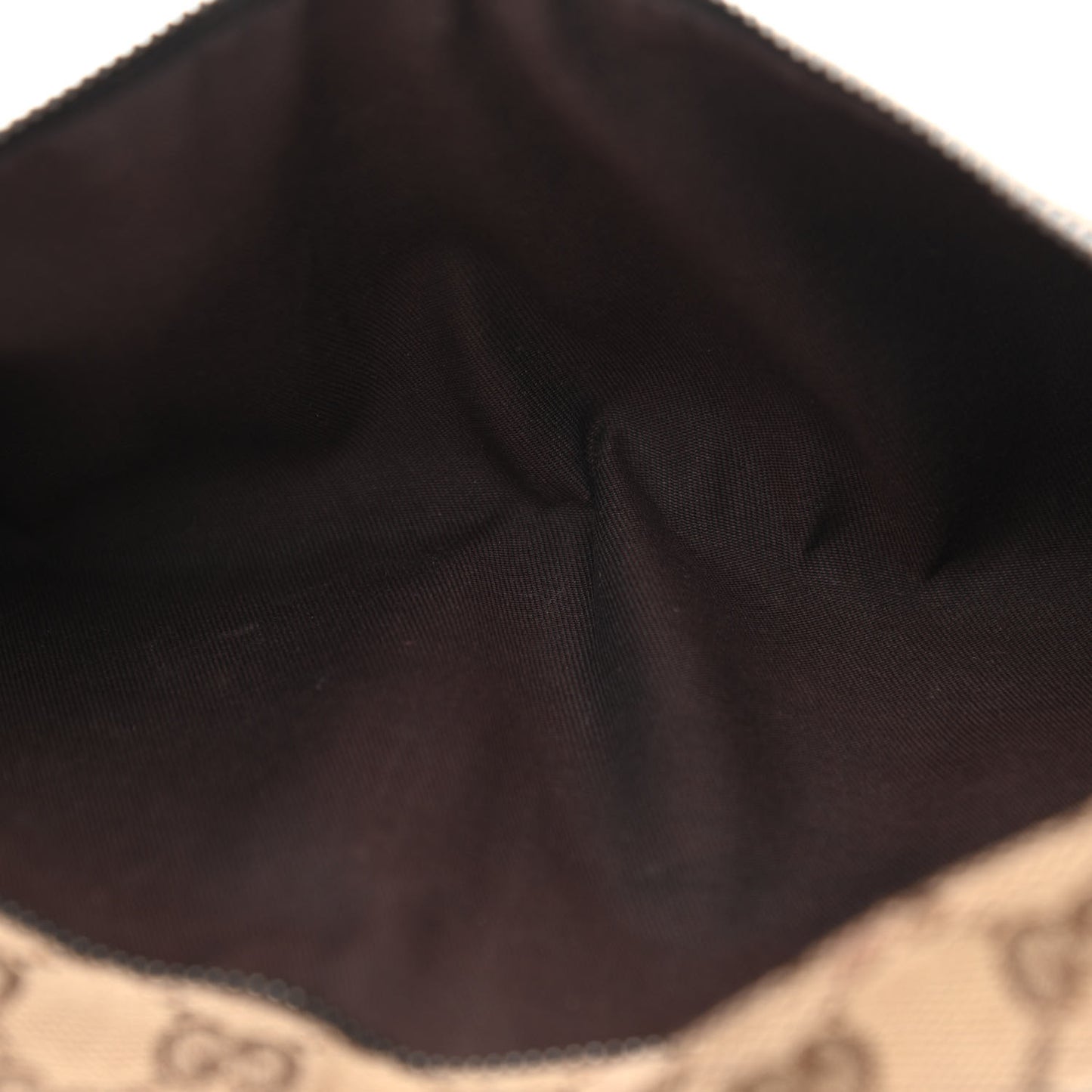 GG Monogram Double Pocket Belt Bag Dark Brown