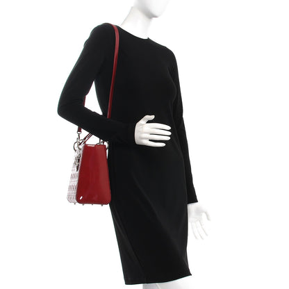 Christian Dior Patent Cannage Medium Lady Dior Red 2 of 9
