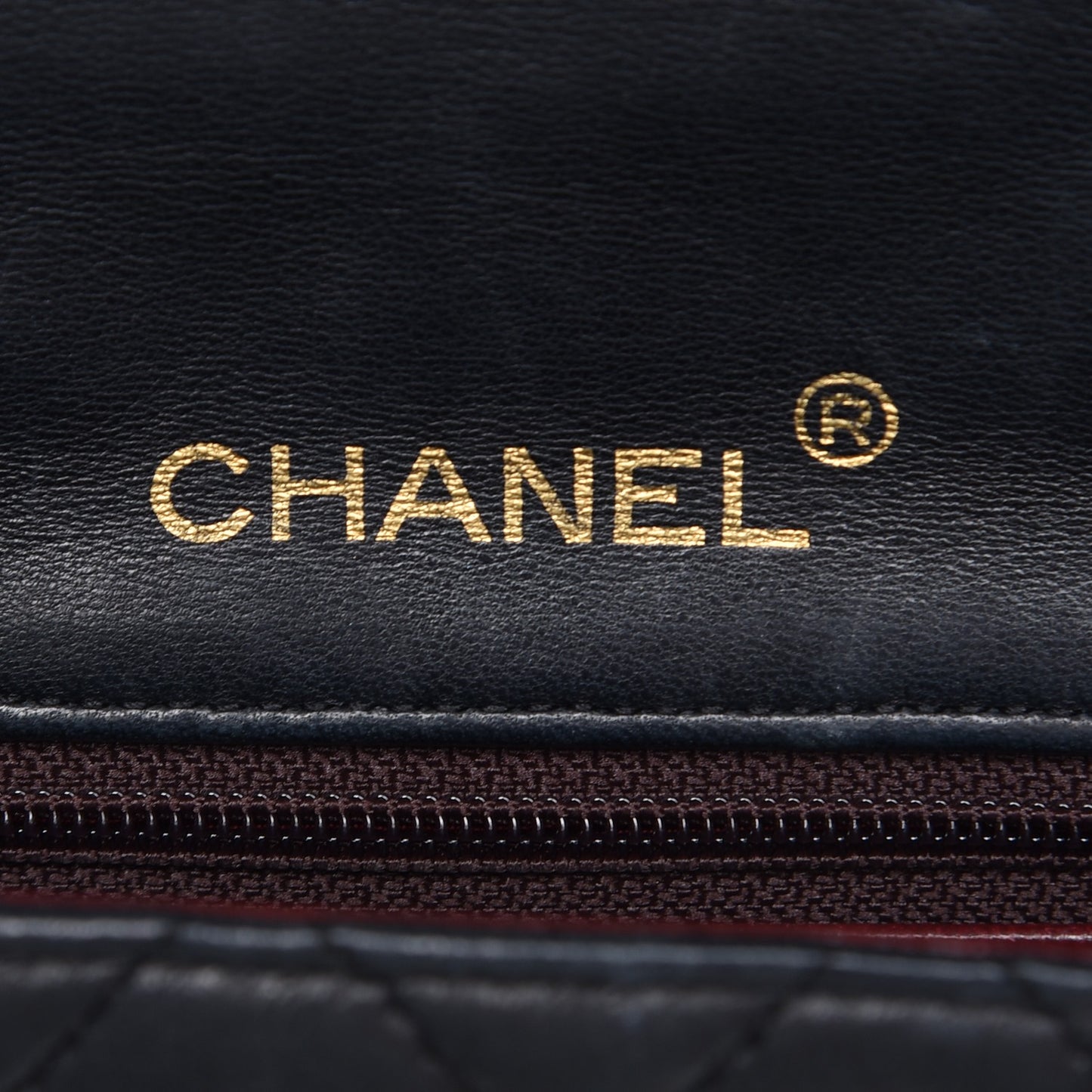 Lambskin Quilted Mini Square Flap Black