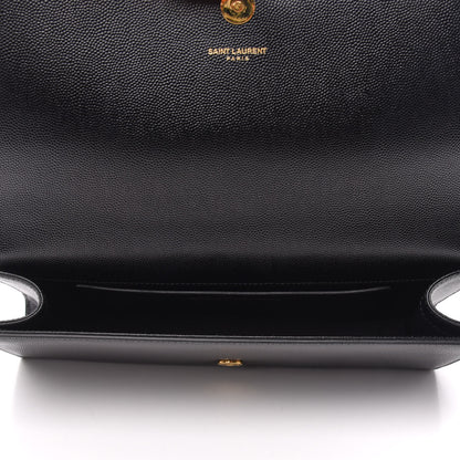 Saint Laurent Grain De Poudre Monogram Cassandre Clutch Black 5 of 8