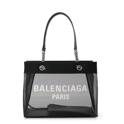Balenciaga Mesh Medium Duty Free Tote Black 1 of 10