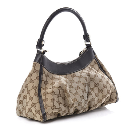 Gucci Monogram Medium D Gold Ring Hobo Dark Brown 3 of 10