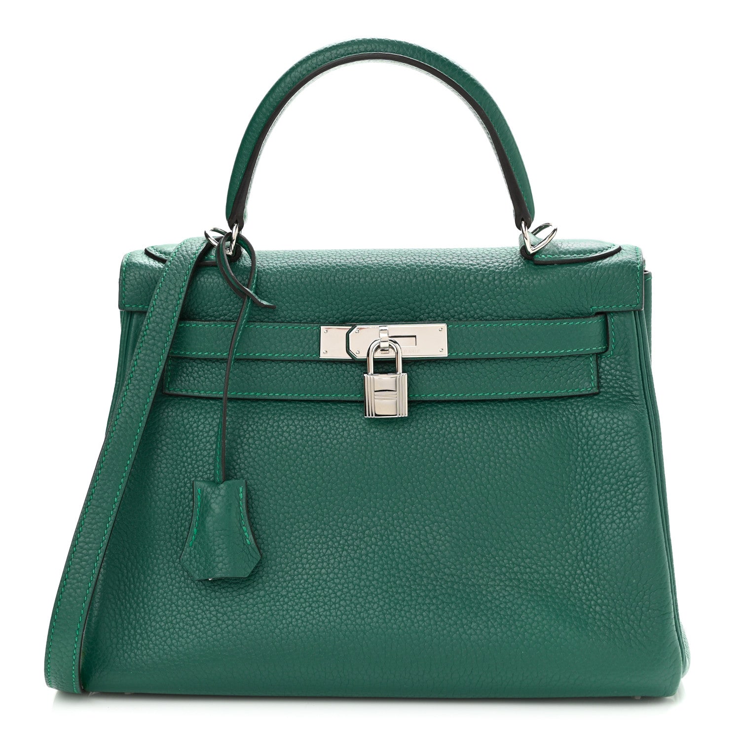 Hermes Taurillon Clemence Kelly Retourne 28 Malachite 1 of 14