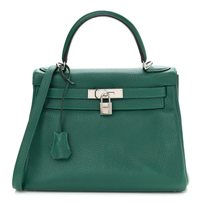 Hermes Taurillon Clemence Kelly Retourne 28 Malachite 1 of 14
