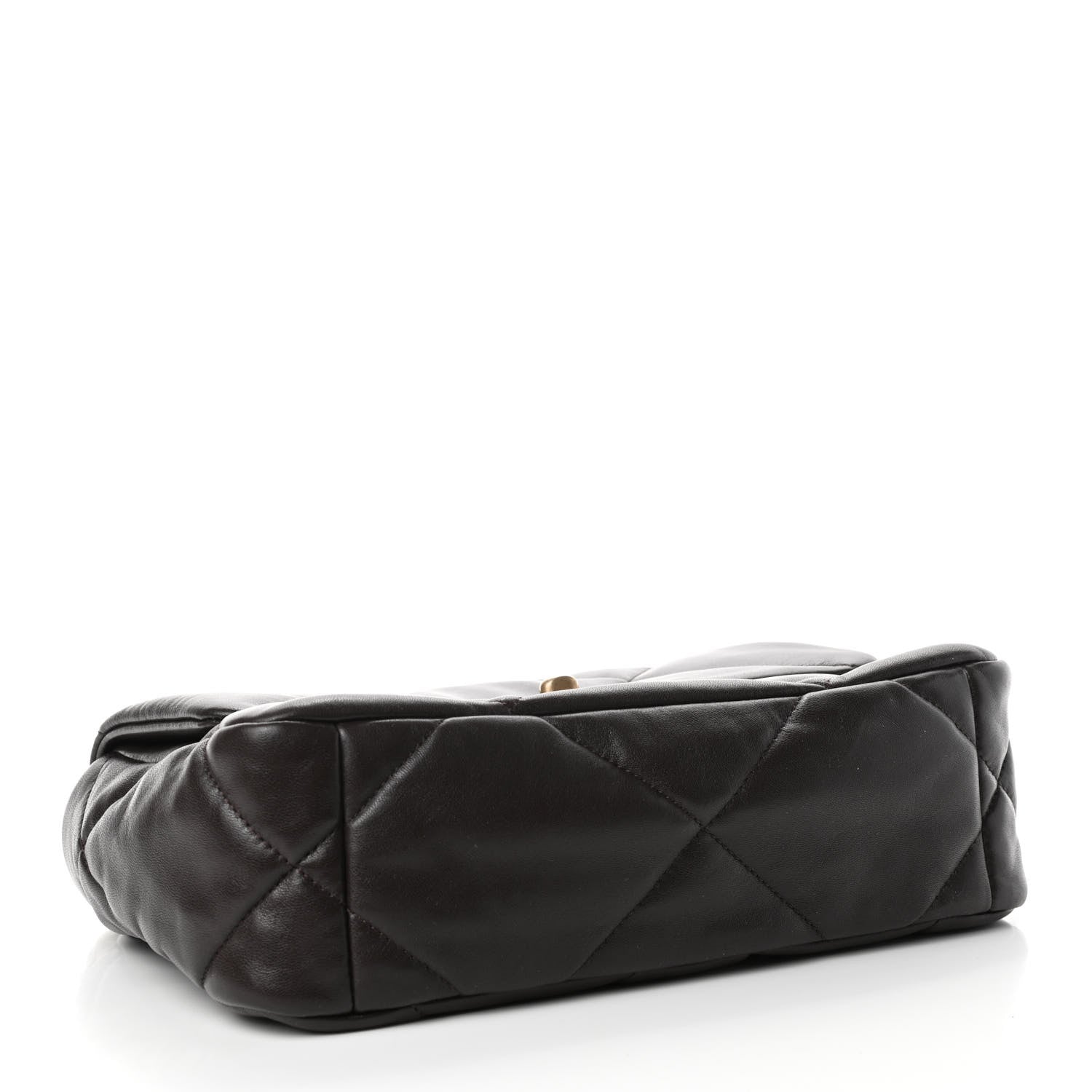 Chanel Lambskin Quilted Medium Chanel 19 Flap Dark Brown 3 of 4