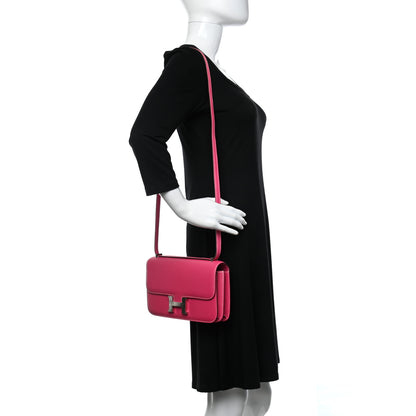 Hermes Epsom Constance Elan 25 Rose Tyrien 2 of 15