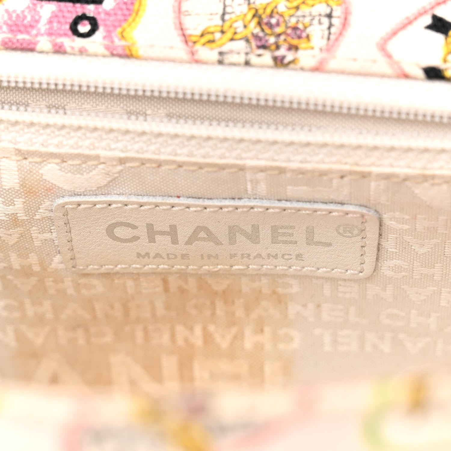 Chanel Canvas Coco Hearts Small Flap Bag Pink 6 of 12
