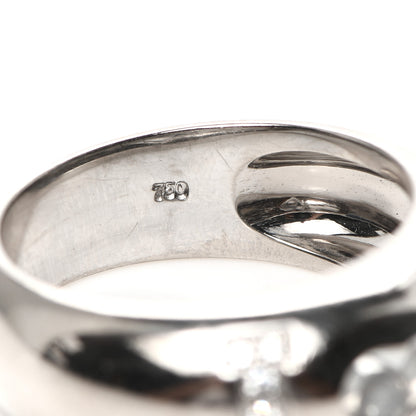 Chopard 18K White Gold Happy Diamonds Love Heart Band Ring 53 6.25 5 of 5