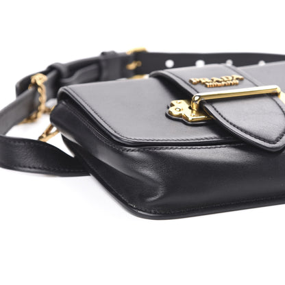 Prada City Calf Cahier Belt Bag Black 8 of 11