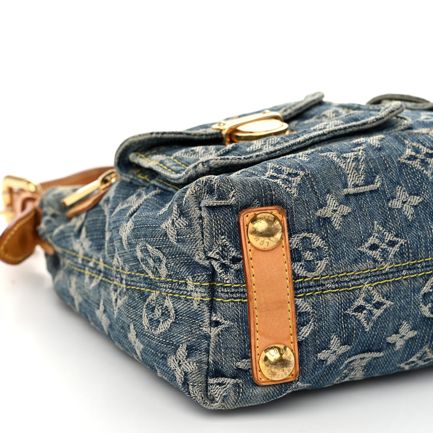 Monogram Denim Baggy PM Blue